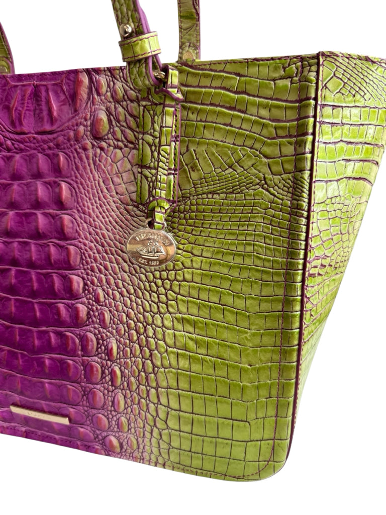 Brahmin NWT Ashlee Limeade Ombre Melbourne Designer Handbag