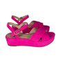 Kate Spade New York Pink Bunton Suede Platform Sandals Size 6