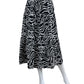 Rails Black Zebra Evy One Shoulder Cropped Top & Skirt Size XS