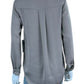 RD STYLE NWT Taupe Satin Button-Down Shirt Size S
