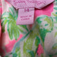 Lilly Pulitzer Lace Multicolor Floral Mini Dress Size 14
