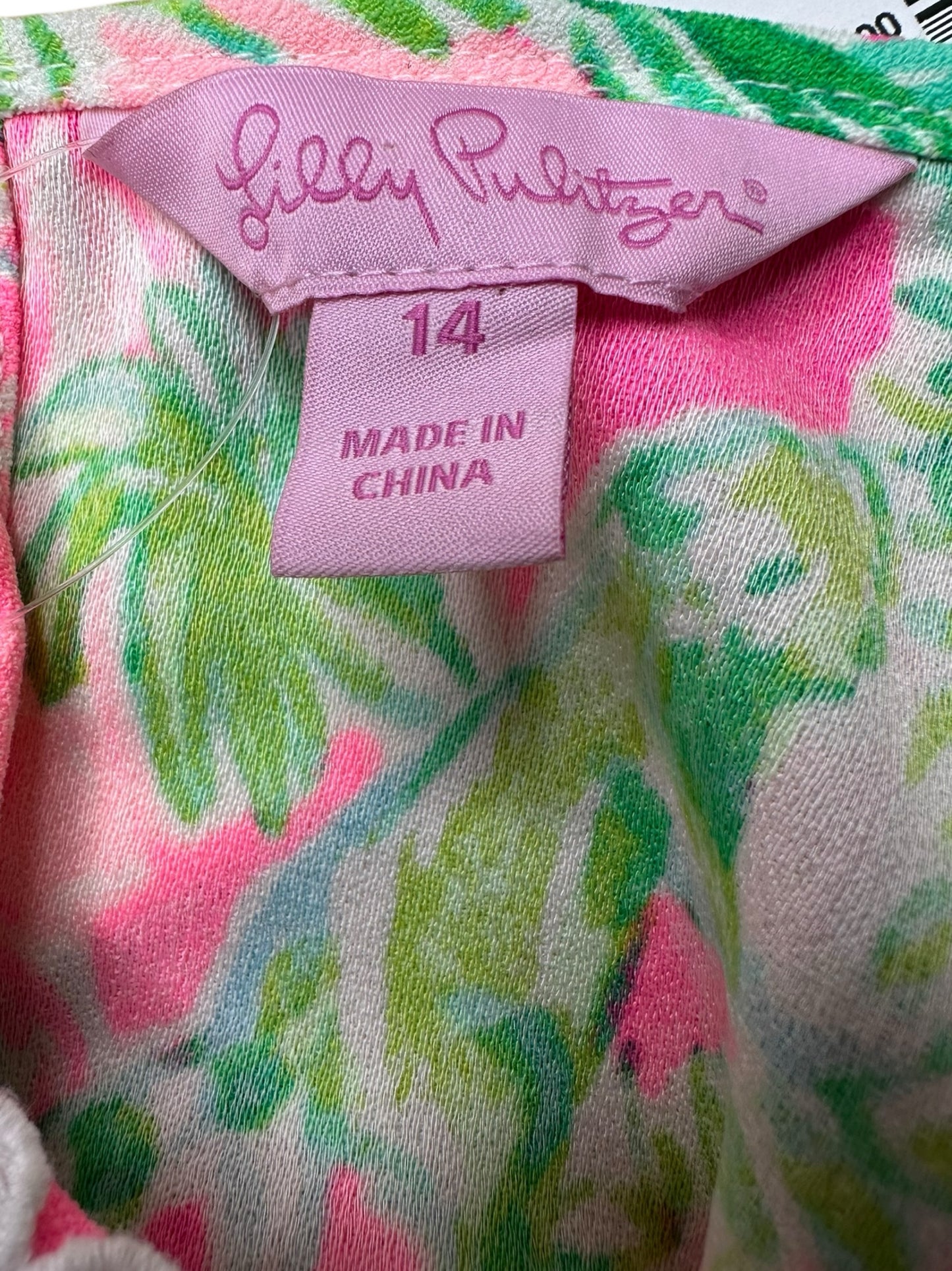 Lilly Pulitzer Lace Multicolor Floral Mini Dress Size 14
