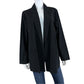 Eileen Fisher NWT Black 100% Organic Cotton Notch Collar Blazer Size 1X