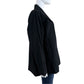 Eileen Fisher NWT Black 100% Organic Cotton Notch Collar Blazer Size 1X
