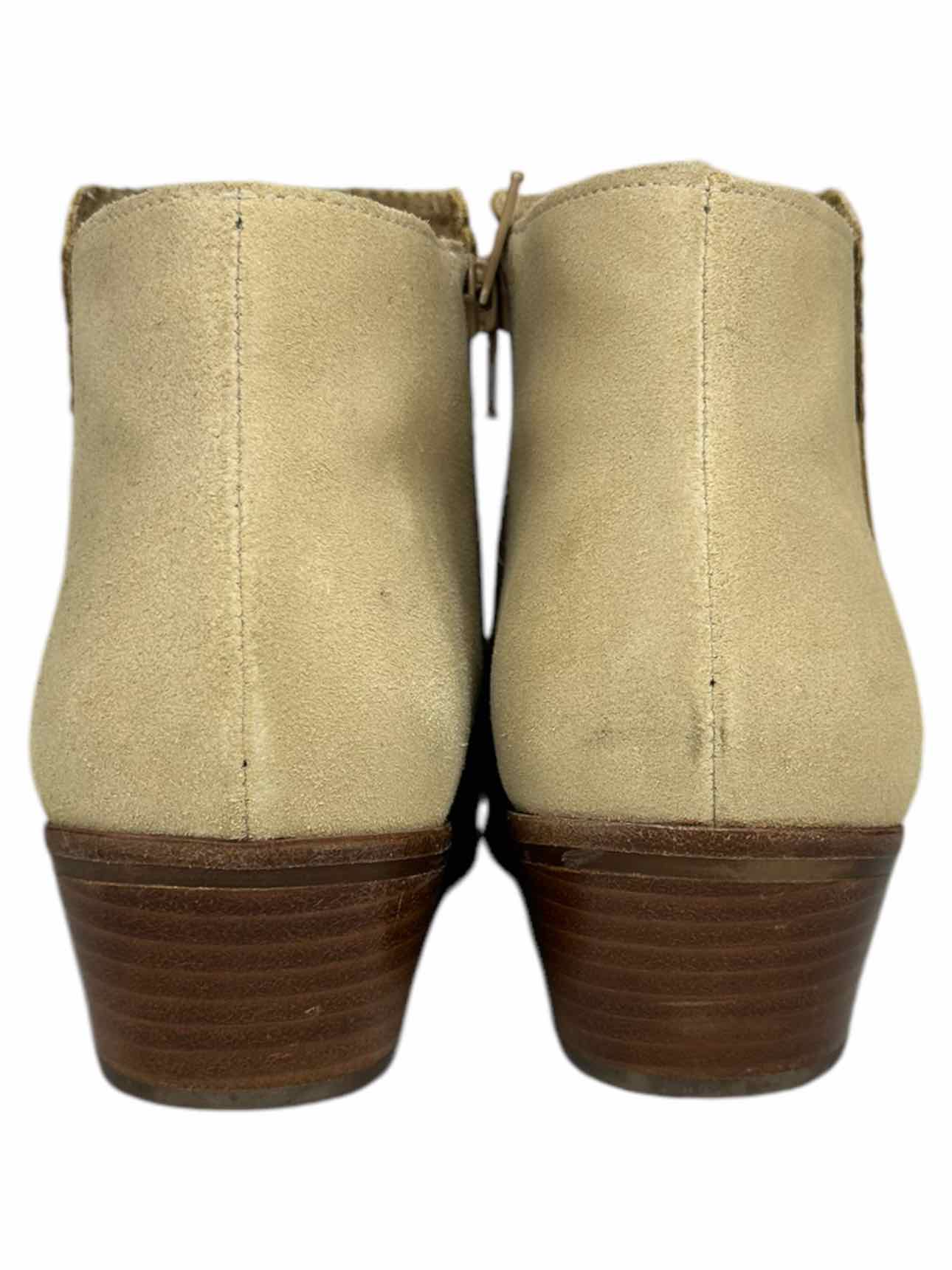 Jack Rogers Cream Suede Bailee Booties Size 9