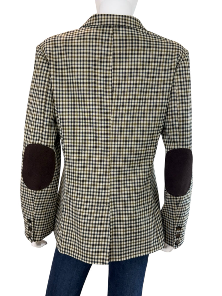 Robert Kitchen Vintage Plaid Blazer Jacket  Size 8