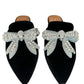 Kurt Geiger Black Velvet Mules Size 37