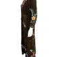 Johnny Was Green Velvet Embroidered 'Taline' Maxi Dress Size S