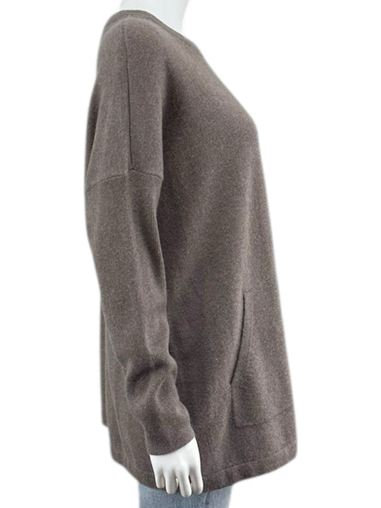 J. Jill Brown 100% Cashmere Sweater Size M