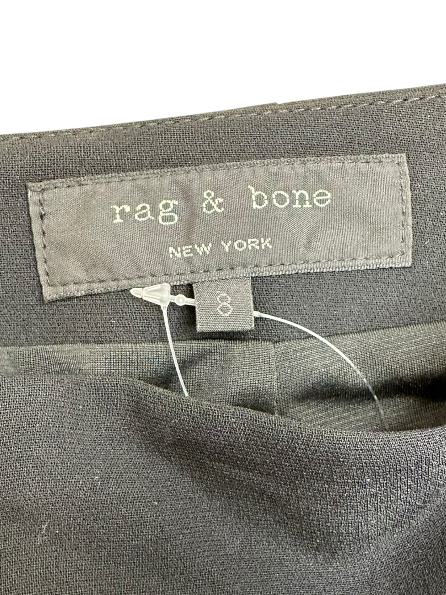 rag & bone Black Salute Mazy Wool Mini Skirt Size 8