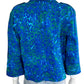 St John Blue and Green Cheetah Jacket Size L