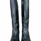 dico Escovado Black Distressed ANN Knee High Boots Size 38