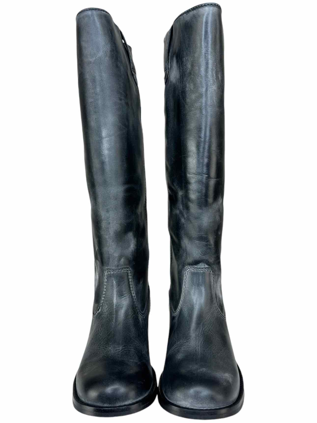 dico Escovado Black Distressed ANN Knee High Boots Size 38