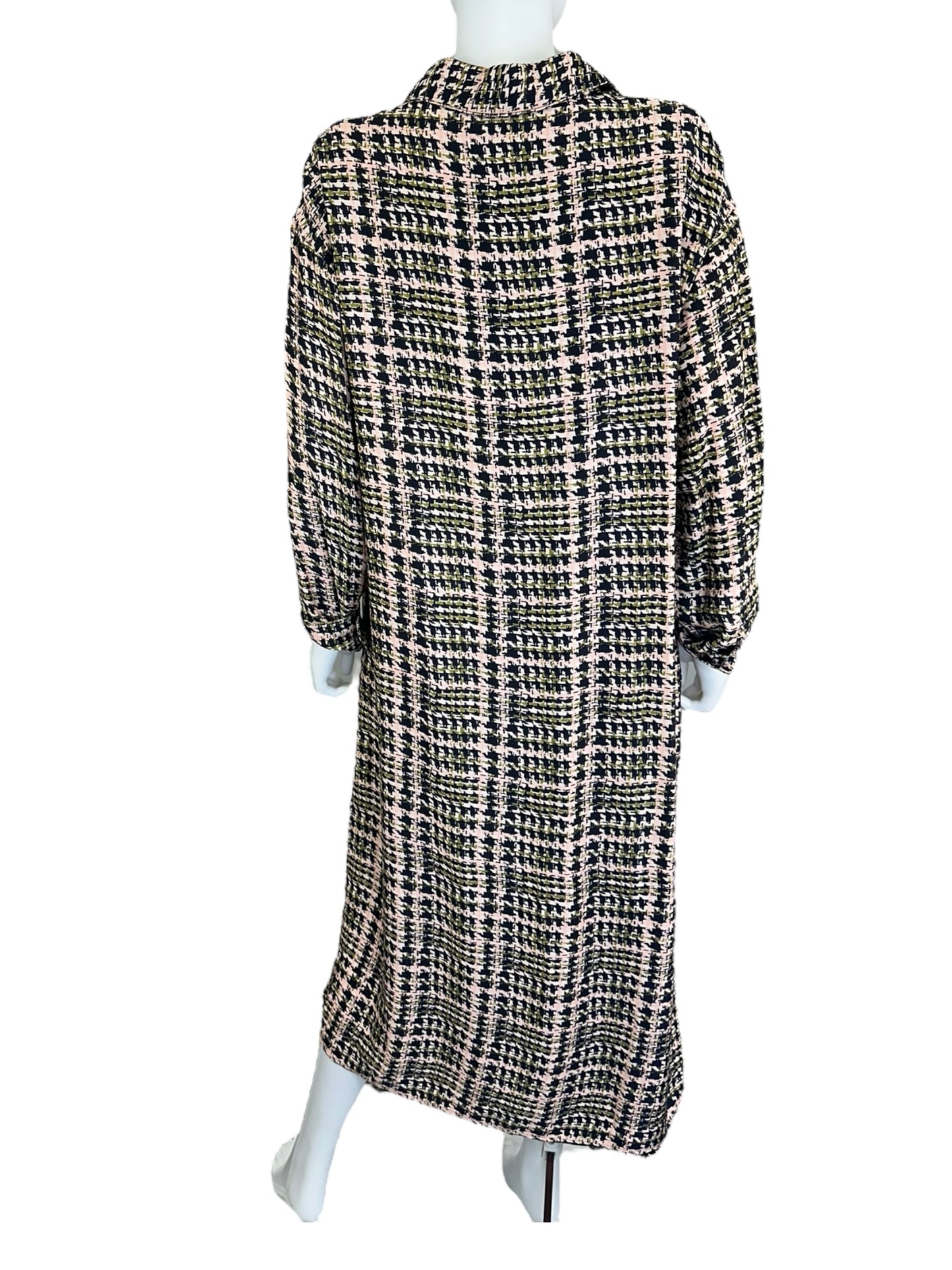 Sadie & Sage NWT Houndstooth Print Shirt Dress Size M