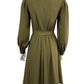 Gal Meets Glam Olive Midi Dress Size 0