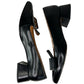Max Mara Black Leather Colomba Pumps Size 39