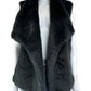 LOFT Gray Faux Fur Vest Size XS/S