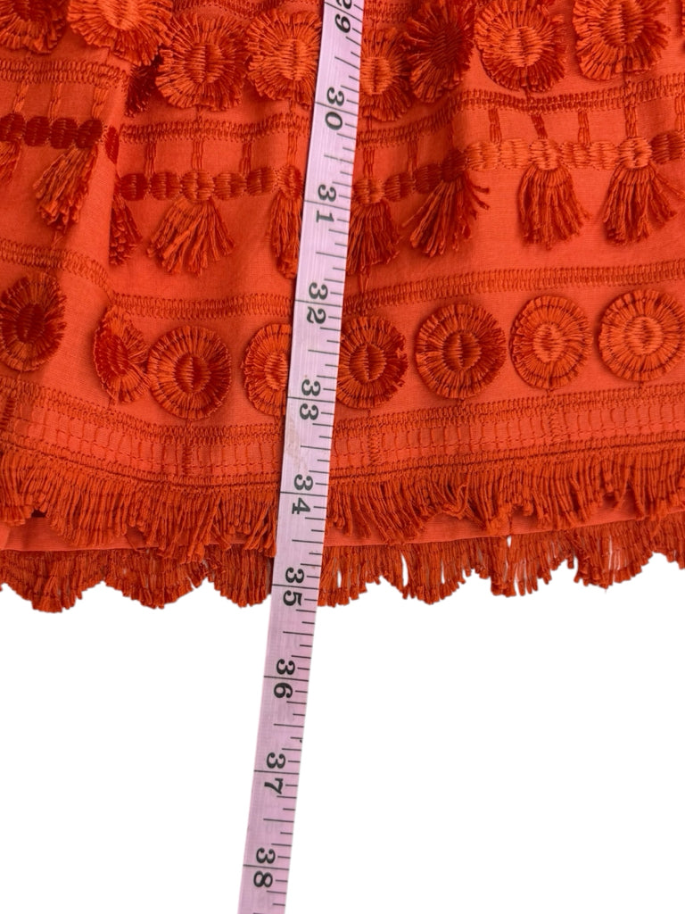 Marie Oliver Orange Herra Mini Dress Size M