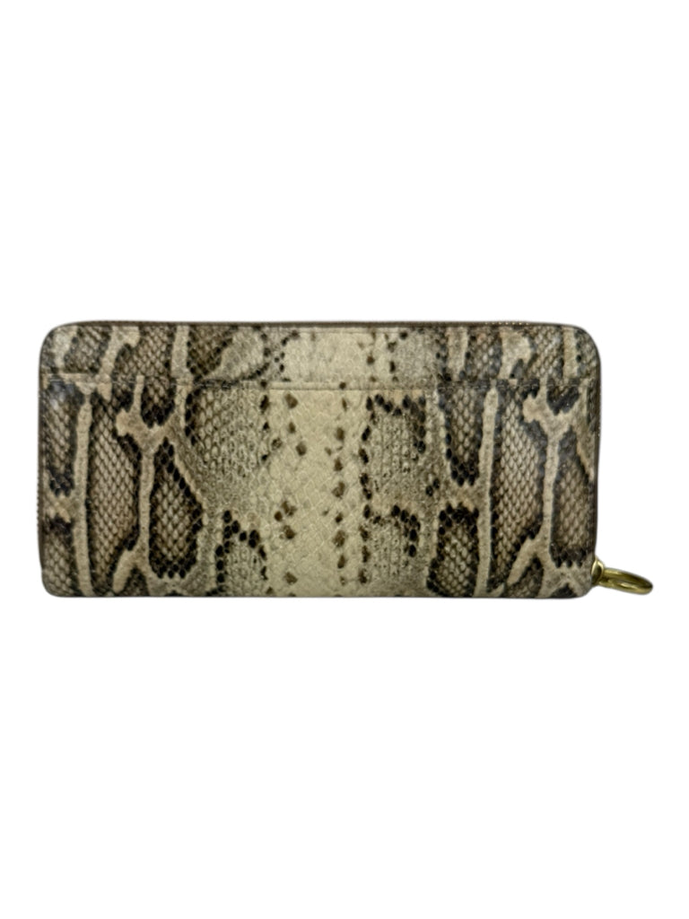 COACH Python Snakeskin Continental Wallet