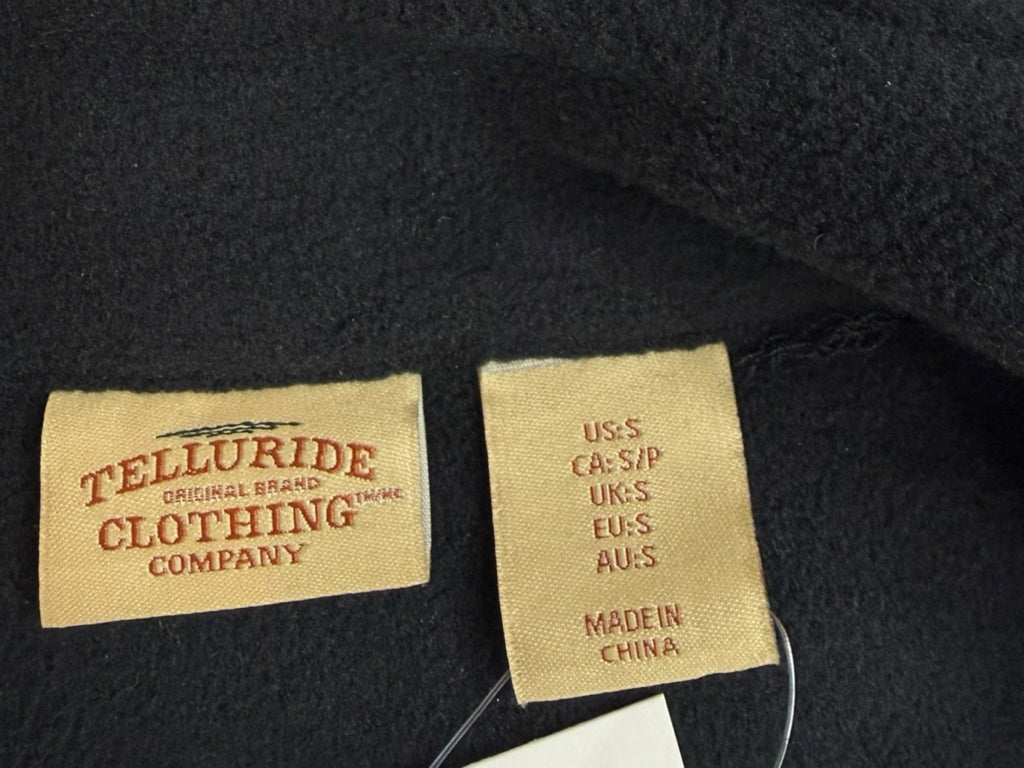 TELLURIDE Black Sherpa Vest Size S