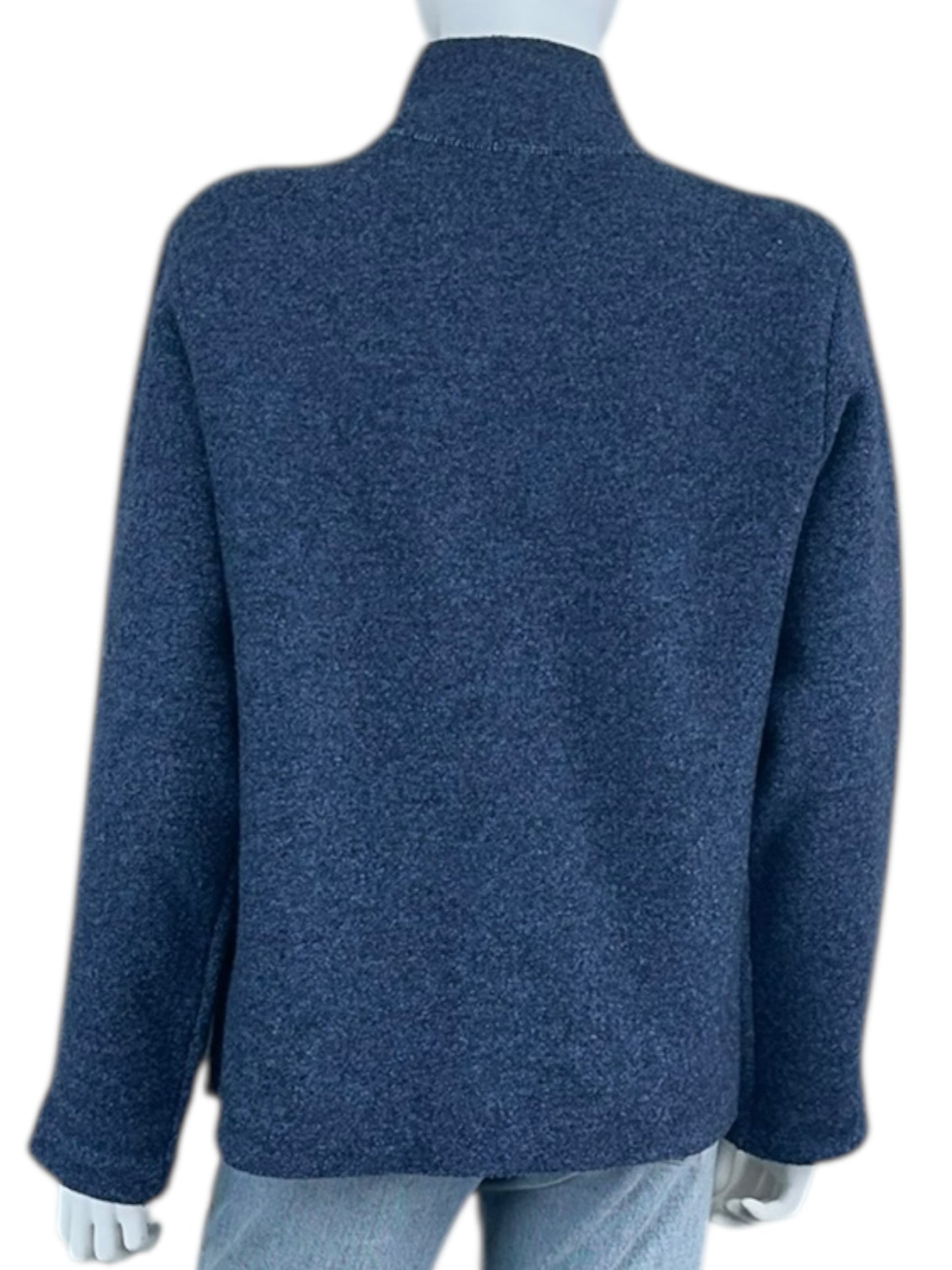 EILEEN FISHER Blue 100% Wool Jacket Size S