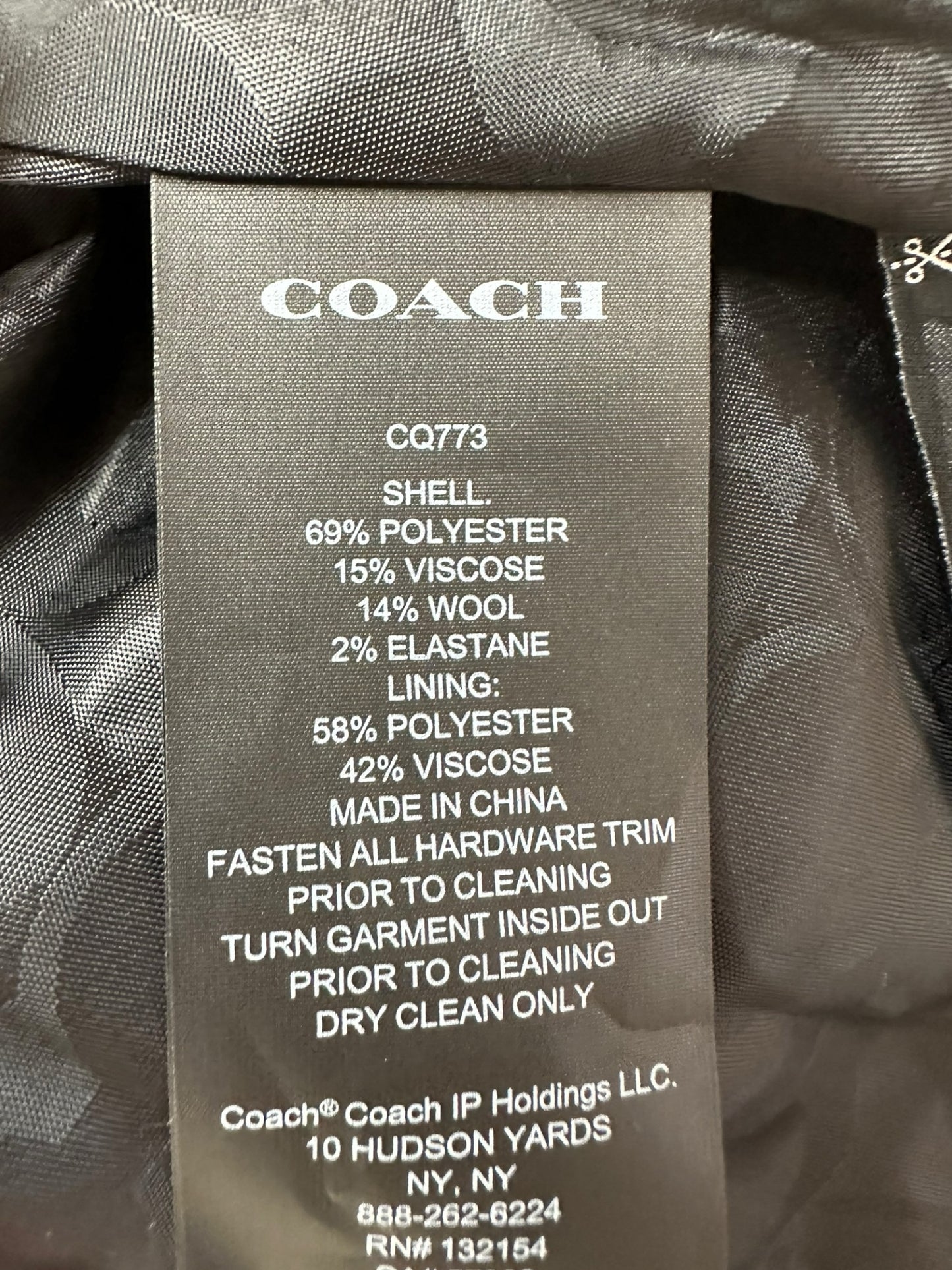 coach Beige Oversized Blazer Size XS