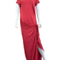 POLO by Ralph Lauren Red 100% Linen Knit Maxi Dress Size S