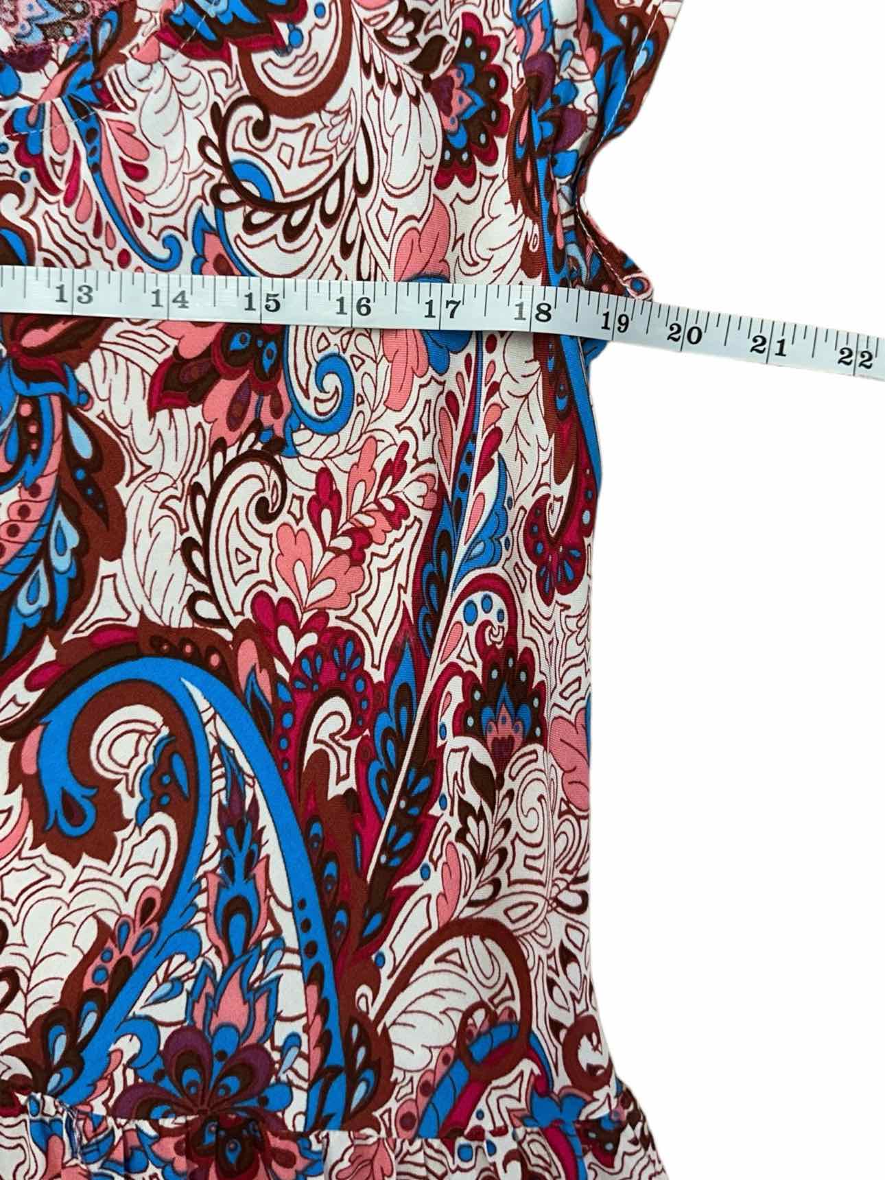 Soft Surroundings Rose Paisley Maxi Dress Size S