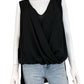 BCBGMAXAZRIA Black Antonella Sleeveless Top Size M