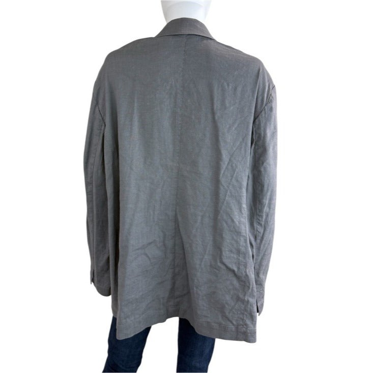 J. Jill Gray Linen Blend Blazer Size 2X