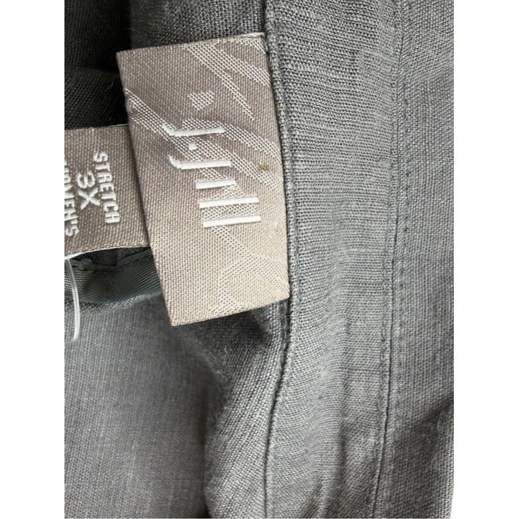 J. Jill Gray Linen Blend Blazer Size 2X