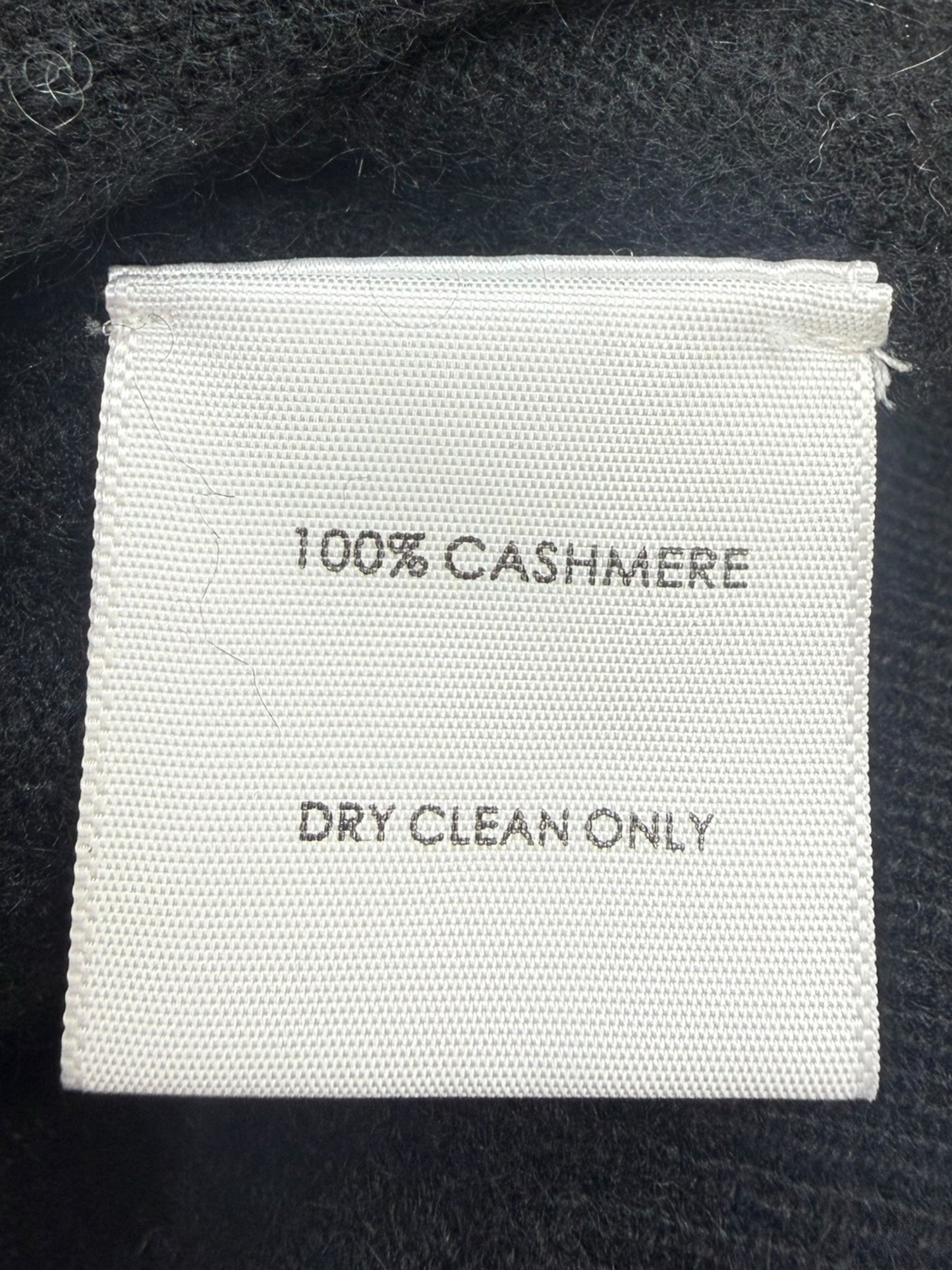 WHITE + WARREN Black 100% Cashmere Sequin Stripe Sweater Size L