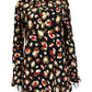 JUDE CONNALLY Black Retro Leopard Print Top Size M