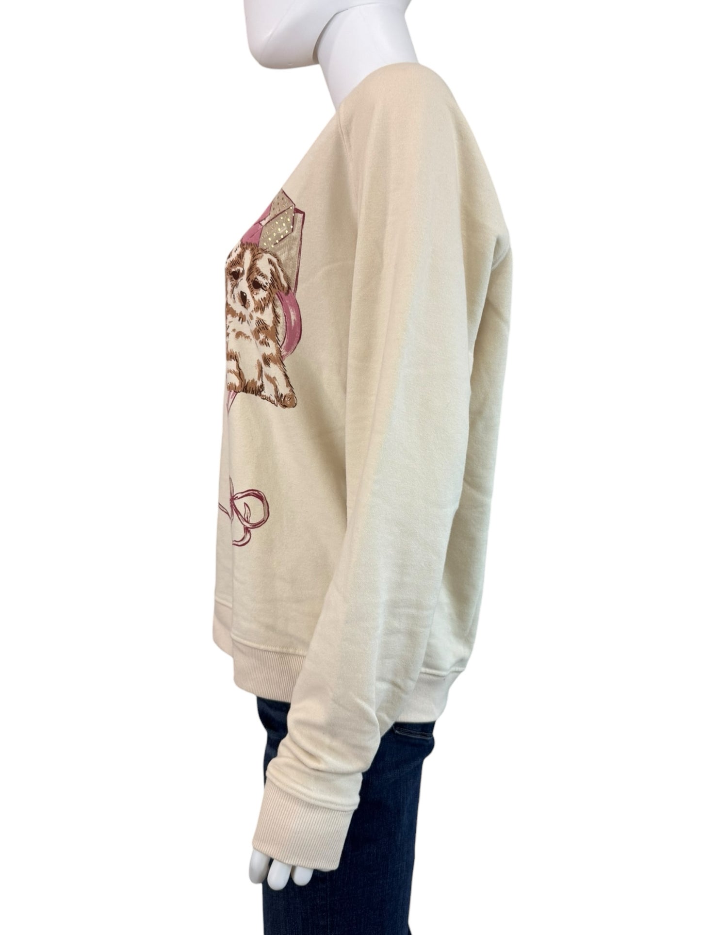 Maeve NWT Cream Animal Friends Crewneck Sweatshirt Size S