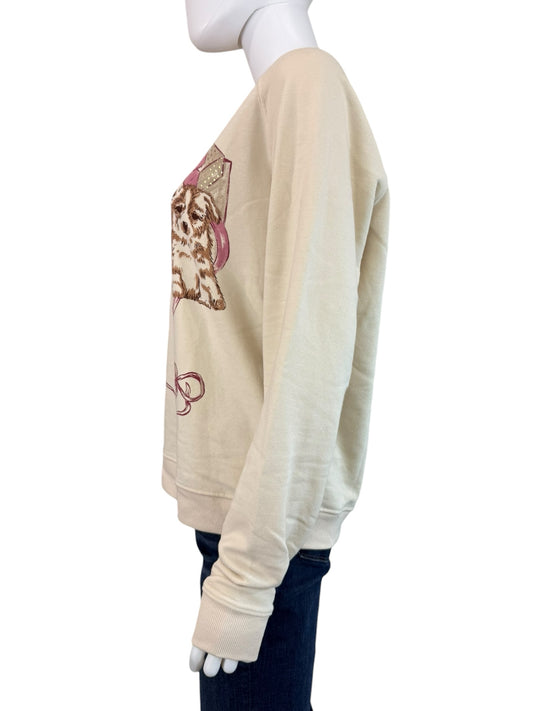 Maeve NWT Cream Animal Friends Crewneck Sweatshirt Size S