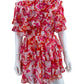 MISA Pink Maldive Marble Isella Mini Dress Size S Dress