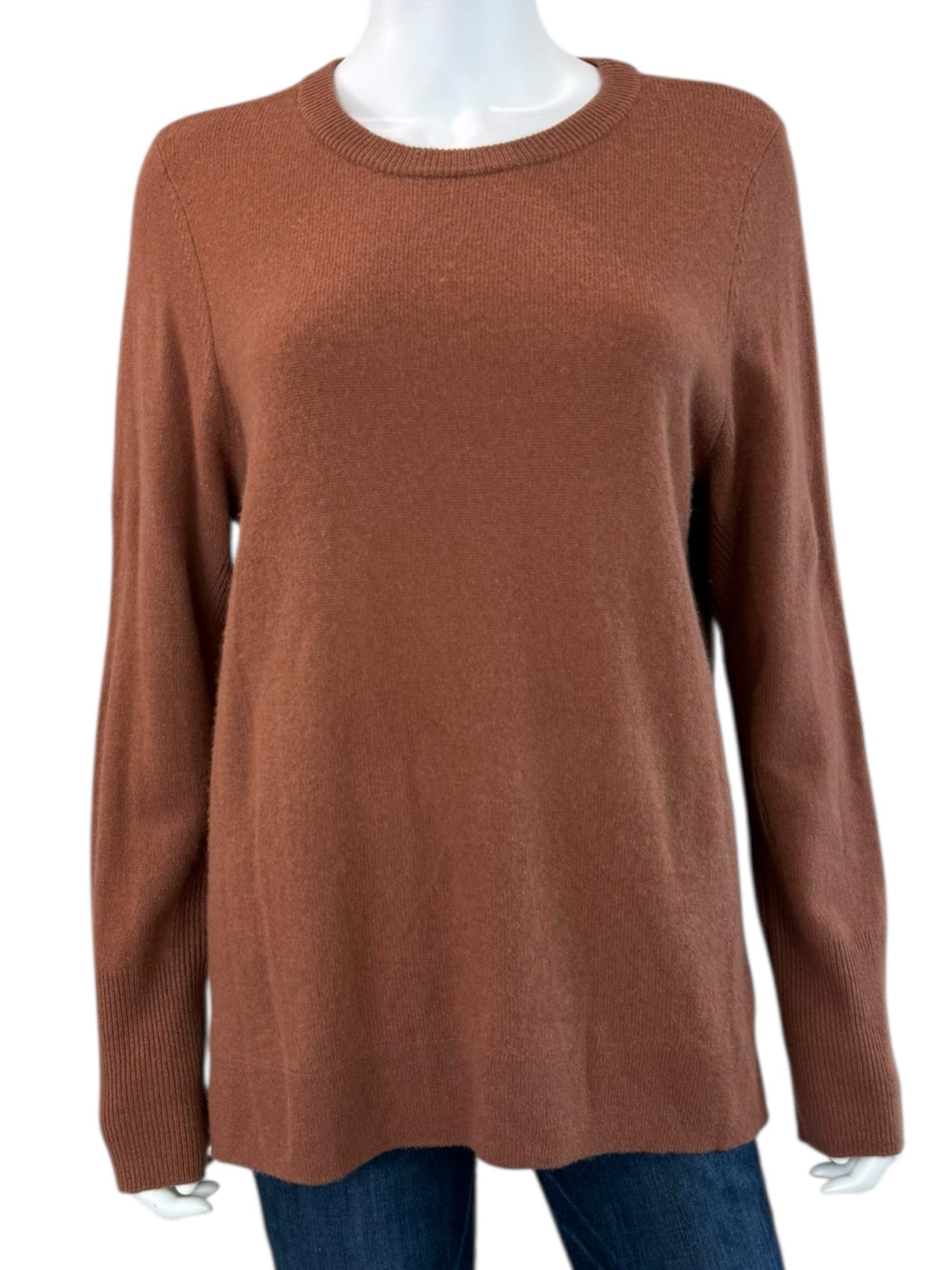 Halogen Brown 100% Cashmere Sweater Size M