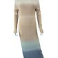Ann Taylor Striped Ombre Sweater Dress Size S