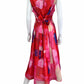 Eva Franco Pink Watercolor Dress Size LP