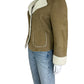 JONES NEW YORK Tan Vegan Suede Jacket Size M