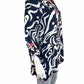 Ali Miles NWT Navy Swirl Printed Blouse Size M