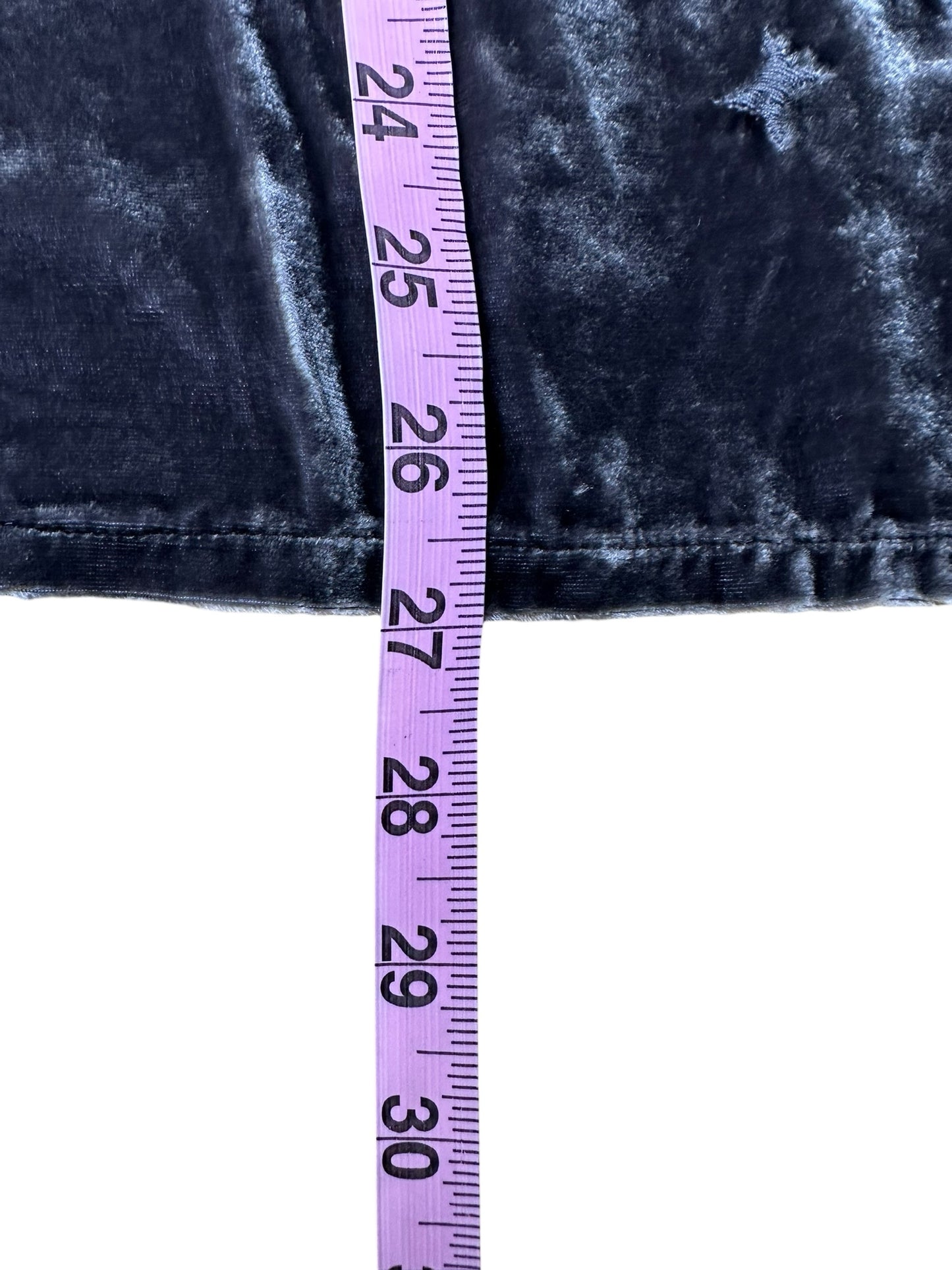 Johnny Was Gray Velvet Embroidered Blouse Size L