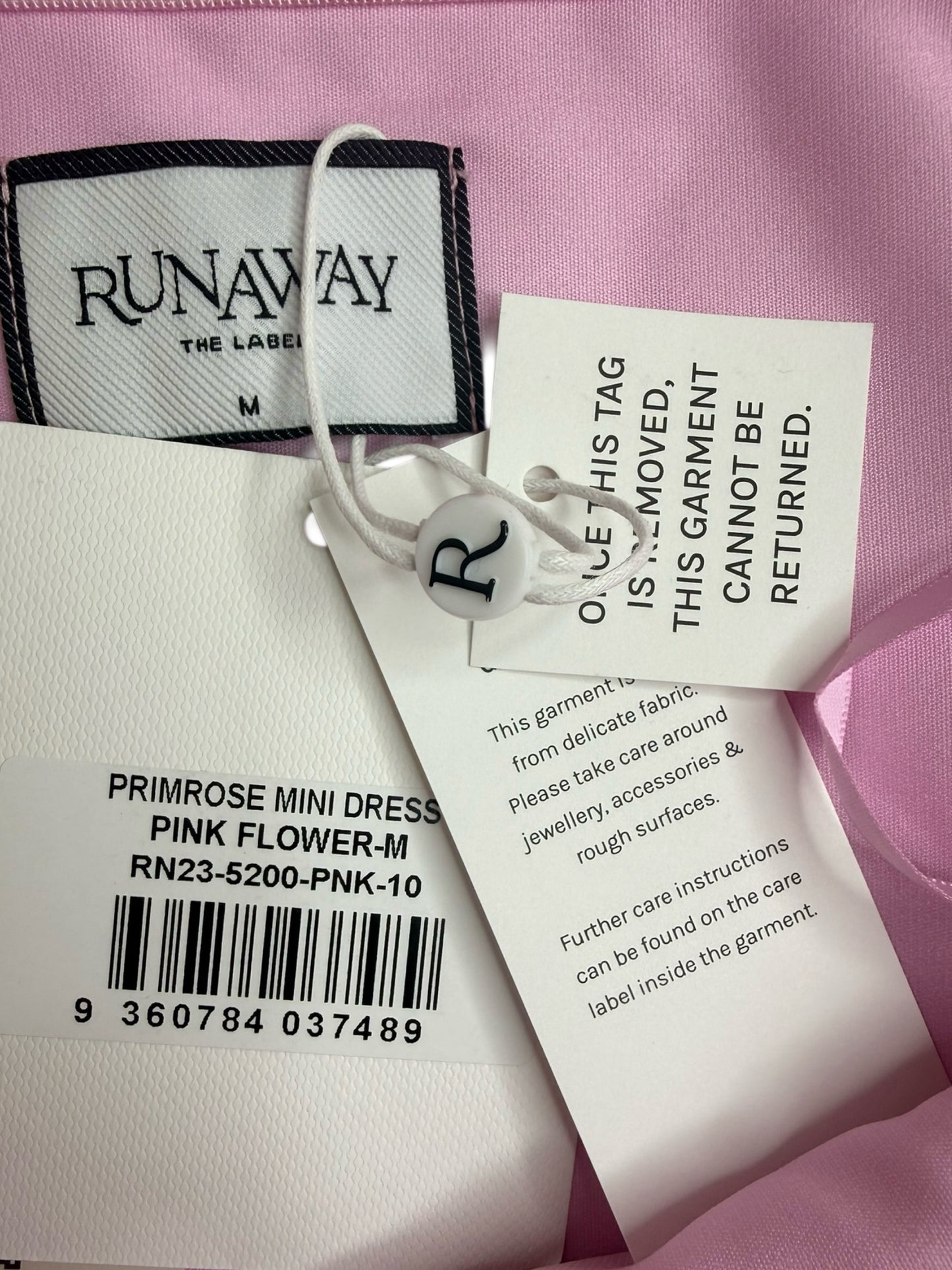 Runaway NWT Pink Floral Primrose Mini Dress Size M