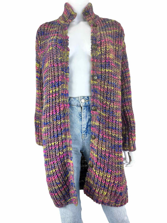 Sundance Multi-colored Wool Blend Duster Size M