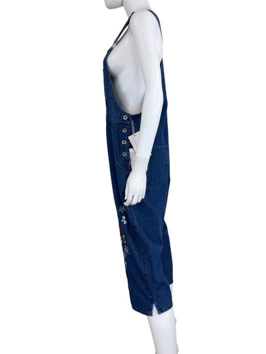 AGAPO NWT Vintage Floral Embroidered Overalls Size M