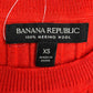 BANANA REPUBLIC 100% Merino Wool Red Sweater Size S