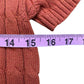 j. society Orange Cable Knit Sweater Size S