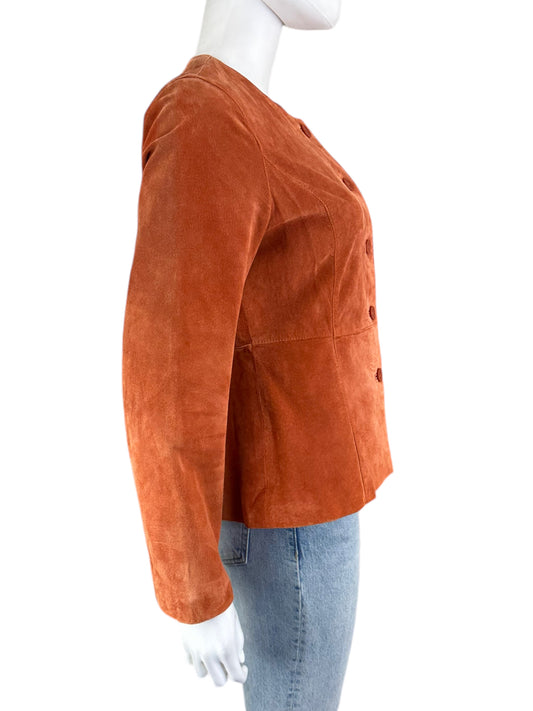 pursuits, ltd Orange Suede Jacket Size 6