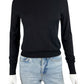 CYNTHIA ROWLEY NWT Black Crewneck Sweater Size S