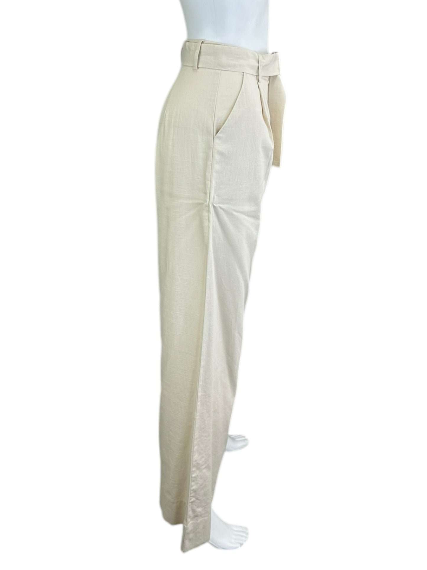 mink pink Cream Wide Pant NWT Size XS